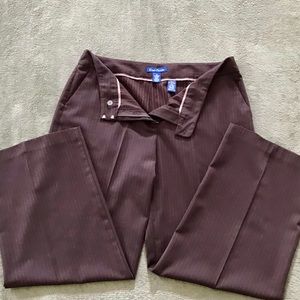 Evan-Picone Brown Pin Stripped Dress Pants Sz18